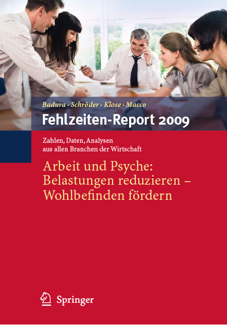 Cover der WIdO-Publikation Fehlzeiten-Report 2009